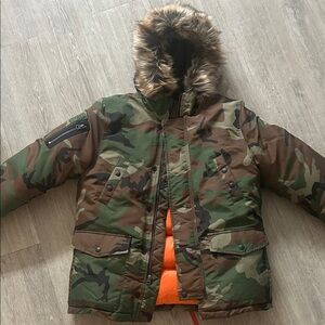 Polo Ralph Lauren Camouflage Jacket with Orange Lining